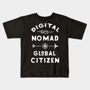 Digital nomad global citizen Kids T-Shirt